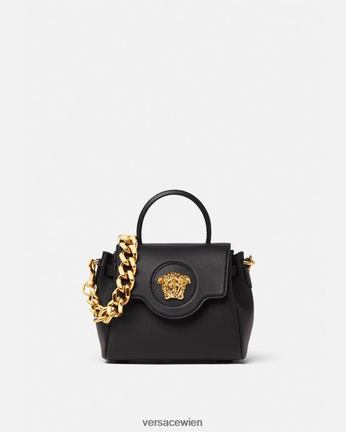 Schwarz Kleine Handtasche „La Medusa“. Versace Frauen Taschen 8N4XJD334