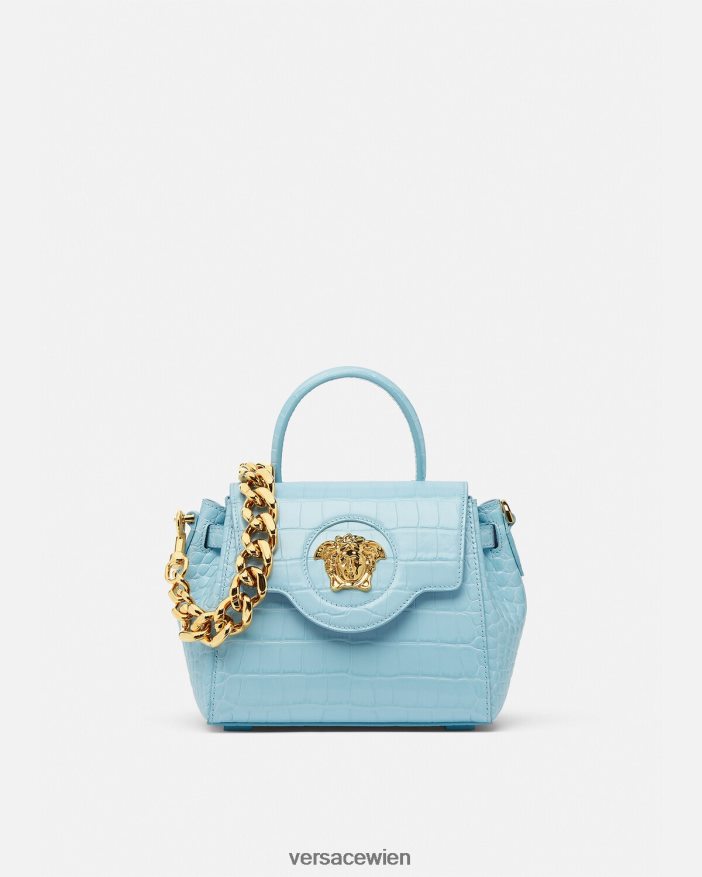 Türkis Kleine Handtasche „La Medusa“. Versace Frauen Taschen 8N4XJD336