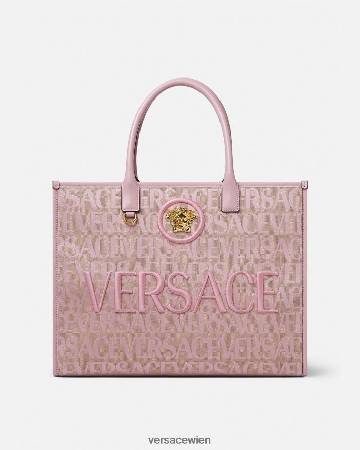 rosa & bedruckt Allover-große Einkaufstasche Versace Frauen Taschen 8N4XJD320