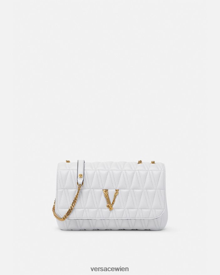 Weiß Virtus Umhängetasche Versace Frauen Taschen 8N4XJD366