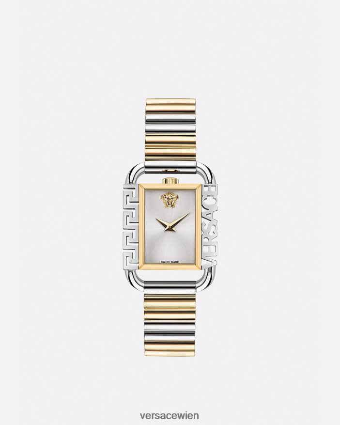 Gold-Silber Flair-Uhr Versace Frauen Zubehör 8N4XJD997