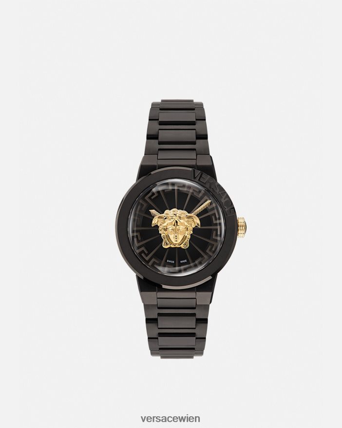 Schwarz Medusa Unendliche Uhr Versace Frauen Zubehör 8N4XJD994