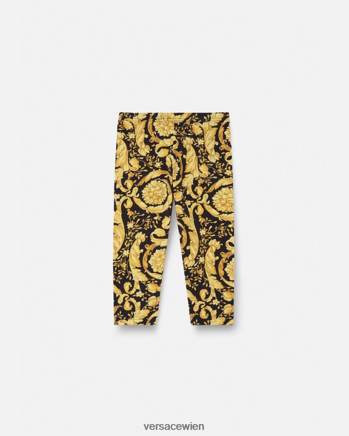 drucken Baby-Leggings im Barocco-Stil Versace Kinder Kleidung 8N4XJD1861