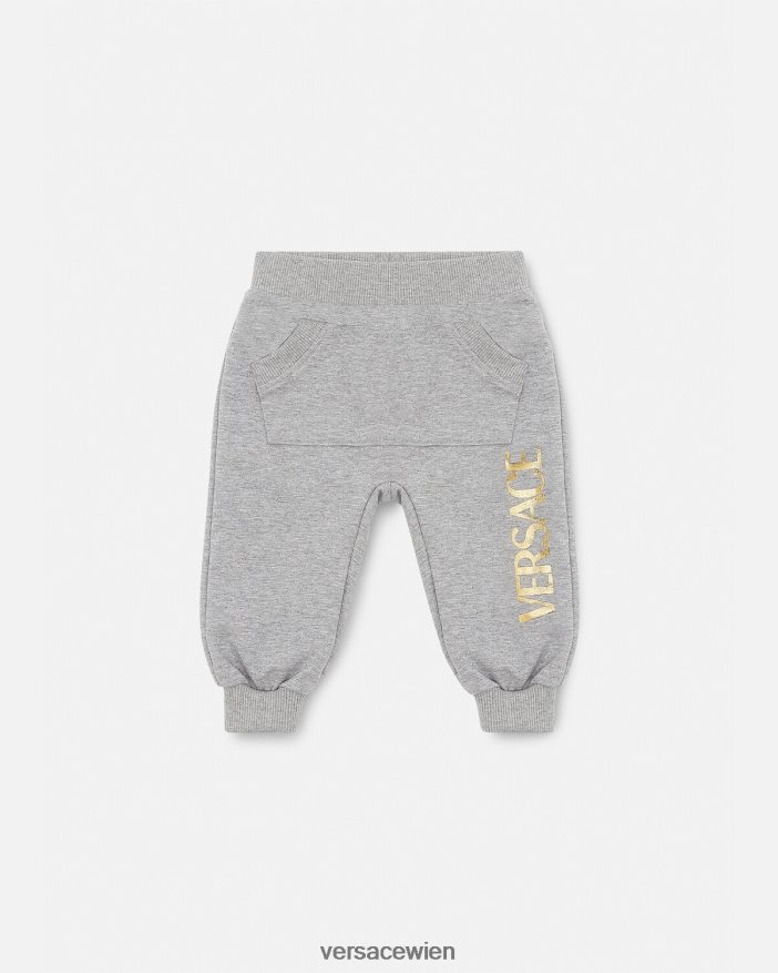 grau Baby-Jogginghose mit Logo Versace Kinder Kleidung 8N4XJD1862