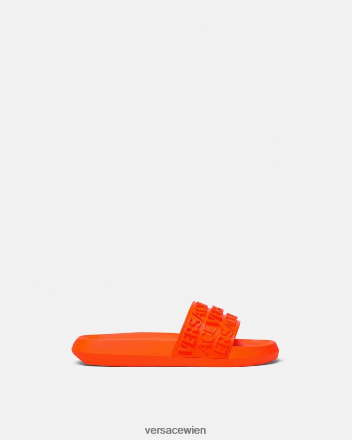 orange Allover-Slider Versace Männer Schuh 8N4XJD1598