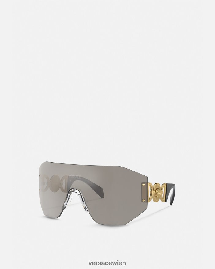 onul Sonnenbrille mit Medusa-Biggie-Maske Versace Frauen Zubehör 8N4XJD608