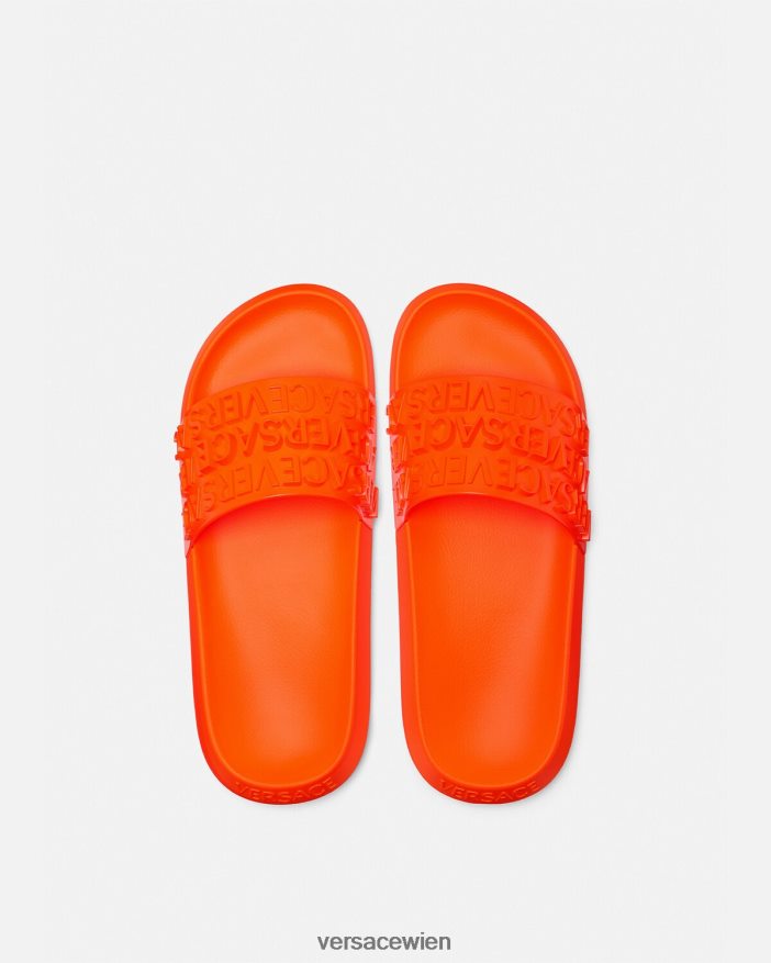 orange Allover-Slider Versace Männer Schuh 8N4XJD1598