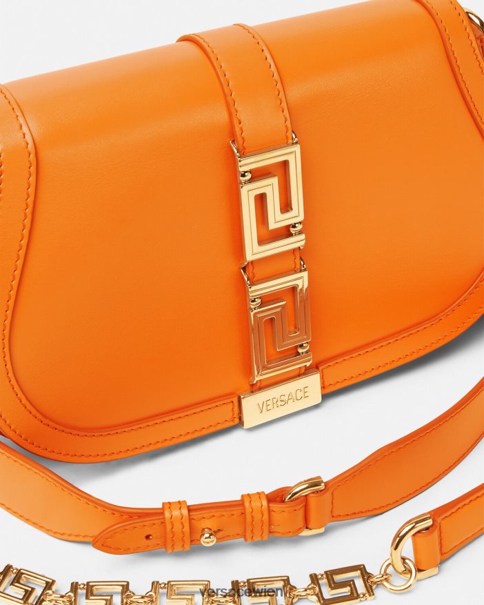 orange Greca-Göttin-Umhängetasche Versace Frauen Taschen 8N4XJD250