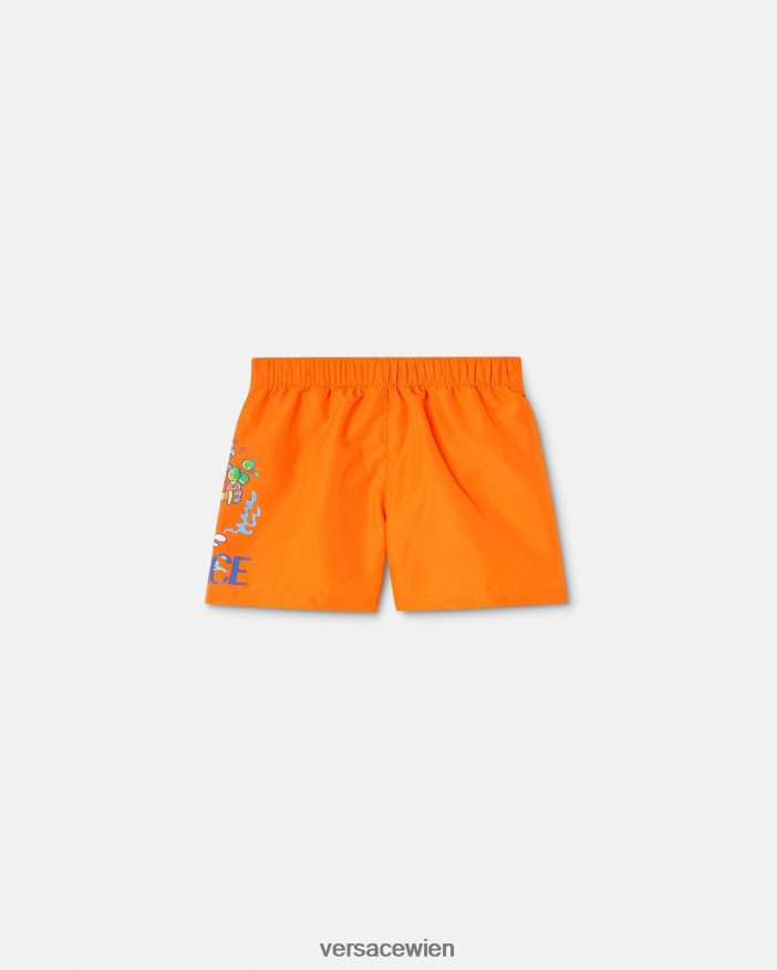 orange Medusa Sunnies Baby-Badeshorts Versace Kinder Kleidung 8N4XJD1928