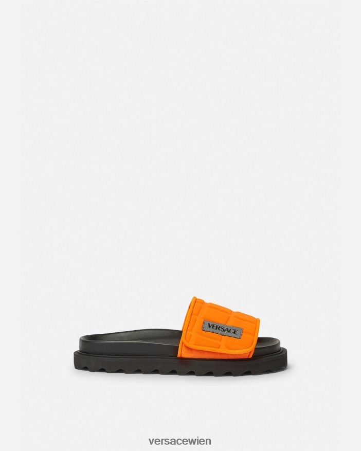 orange Upcycle-Logo-Slides Versace Kinder Schuh 8N4XJD2052