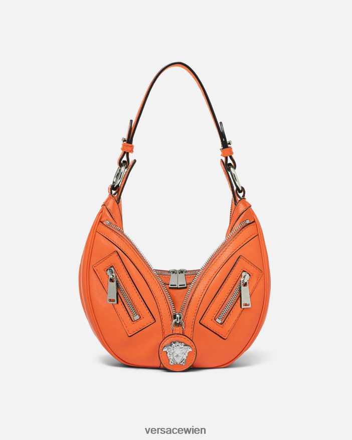 orange Wiederholen Sie die kleine Hobo-Tasche Versace Frauen Taschen 8N4XJD295