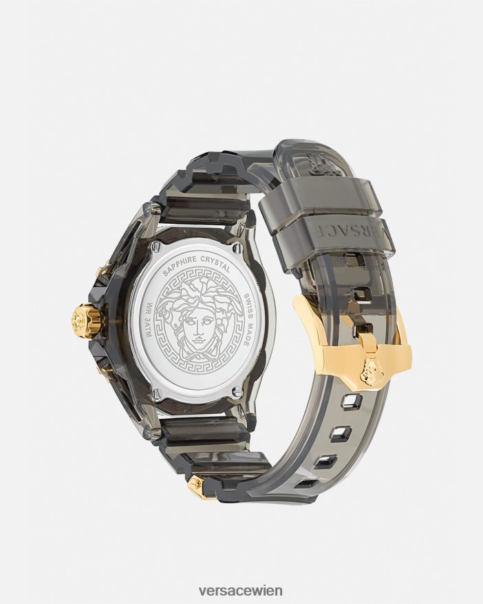 pnul Symbol aktive Indiglo-Uhr Versace Frauen Zubehör 8N4XJD940