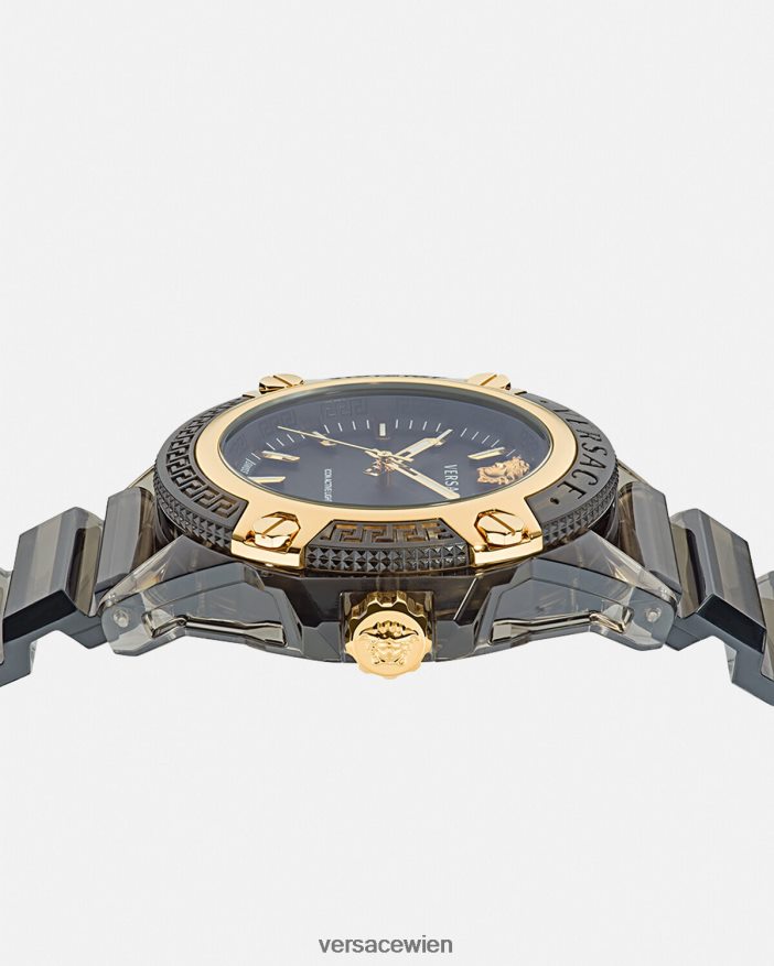 pnul Symbol aktive Indiglo-Uhr Versace Frauen Zubehör 8N4XJD940