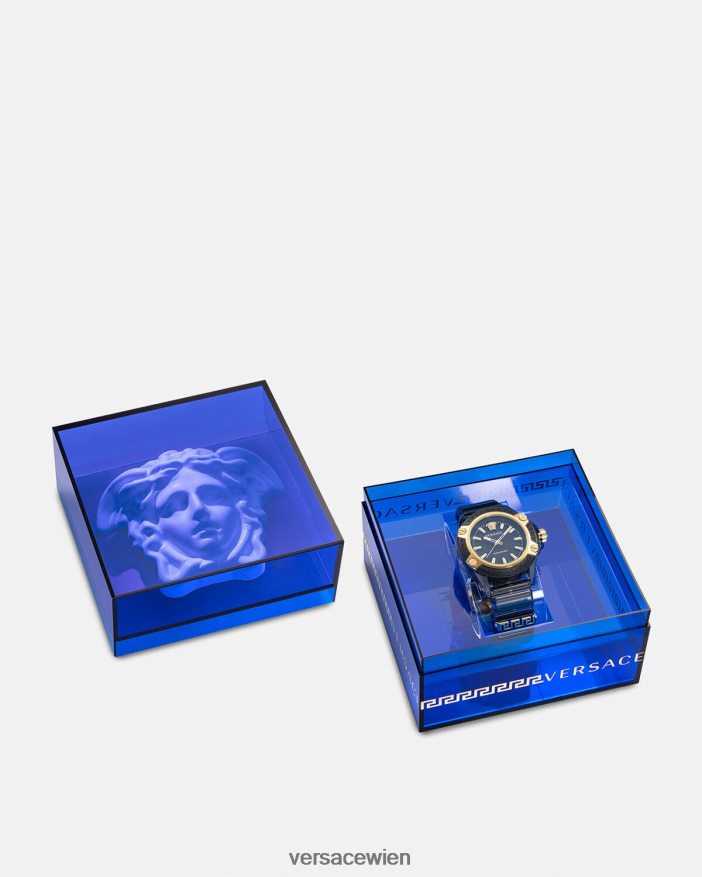 pnul Symbol aktive Indiglo-Uhr Versace Frauen Zubehör 8N4XJD940