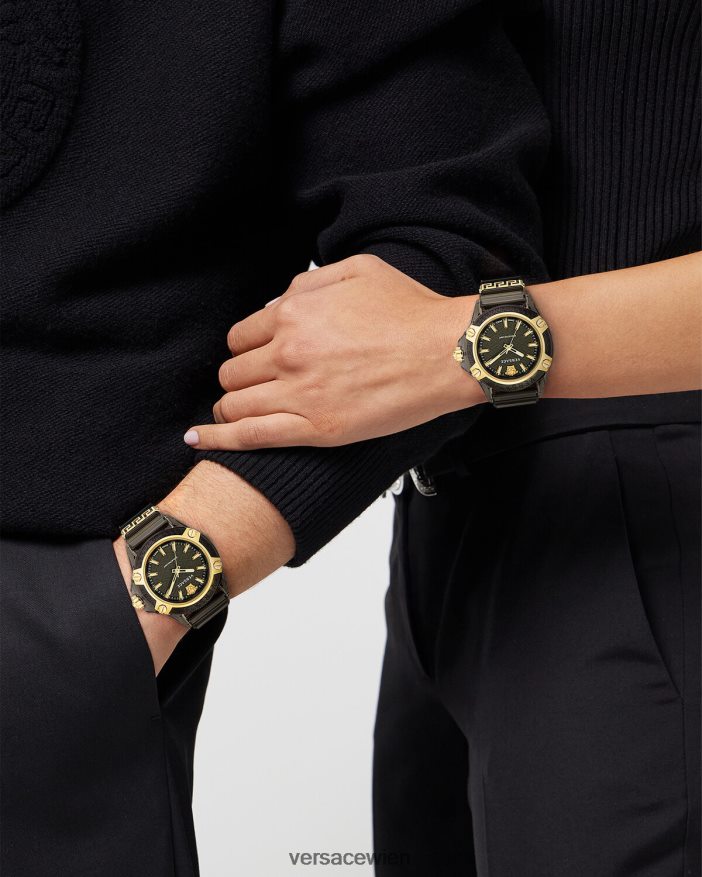 pnul Symbol aktive Indiglo-Uhr Versace Frauen Zubehör 8N4XJD940