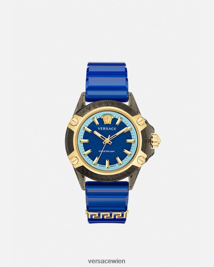 pnul Symbol aktive Indiglo-Uhr Versace Frauen Zubehör 8N4XJD942