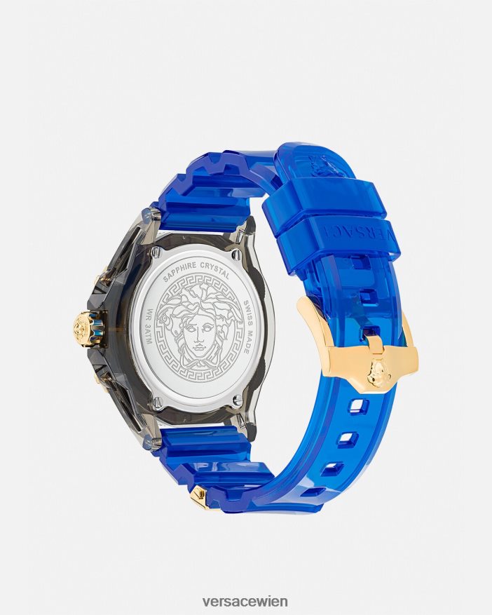 pnul Symbol aktive Indiglo-Uhr Versace Frauen Zubehör 8N4XJD942