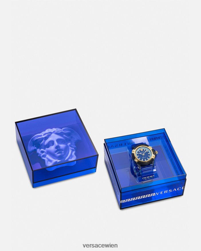 pnul Symbol aktive Indiglo-Uhr Versace Frauen Zubehör 8N4XJD942