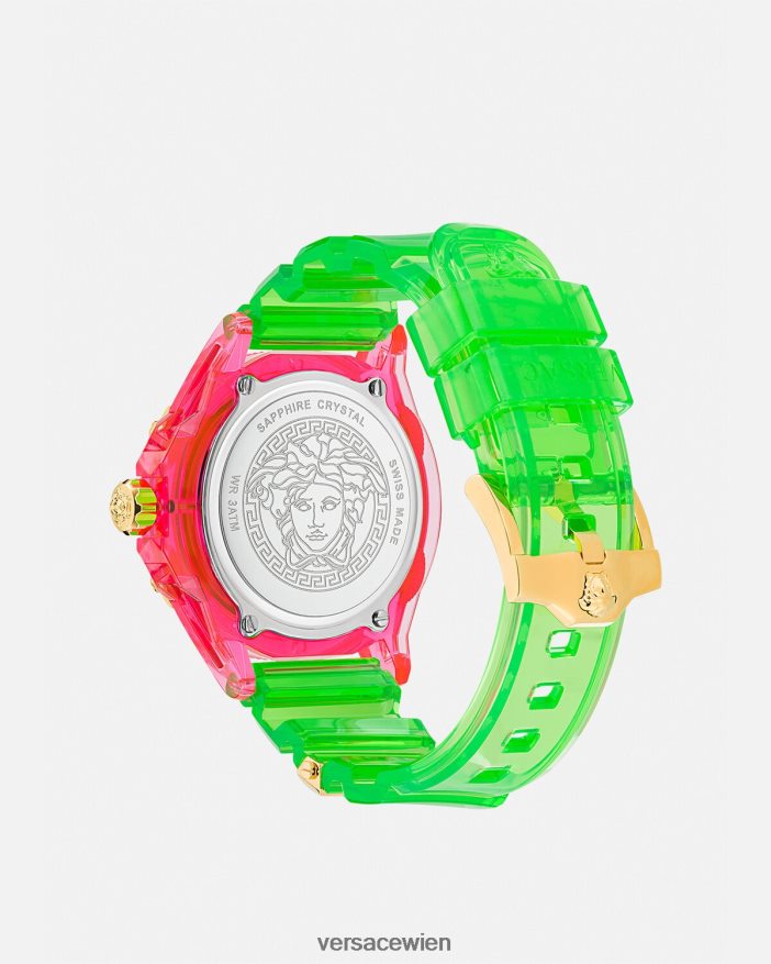 pnul Symbol aktive Indiglo-Uhr Versace Frauen Zubehör 8N4XJD943