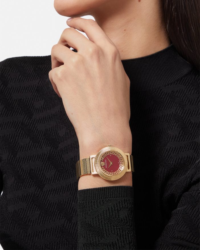 pnul Uhr im Greca-Chic Versace Frauen Zubehör 8N4XJD982