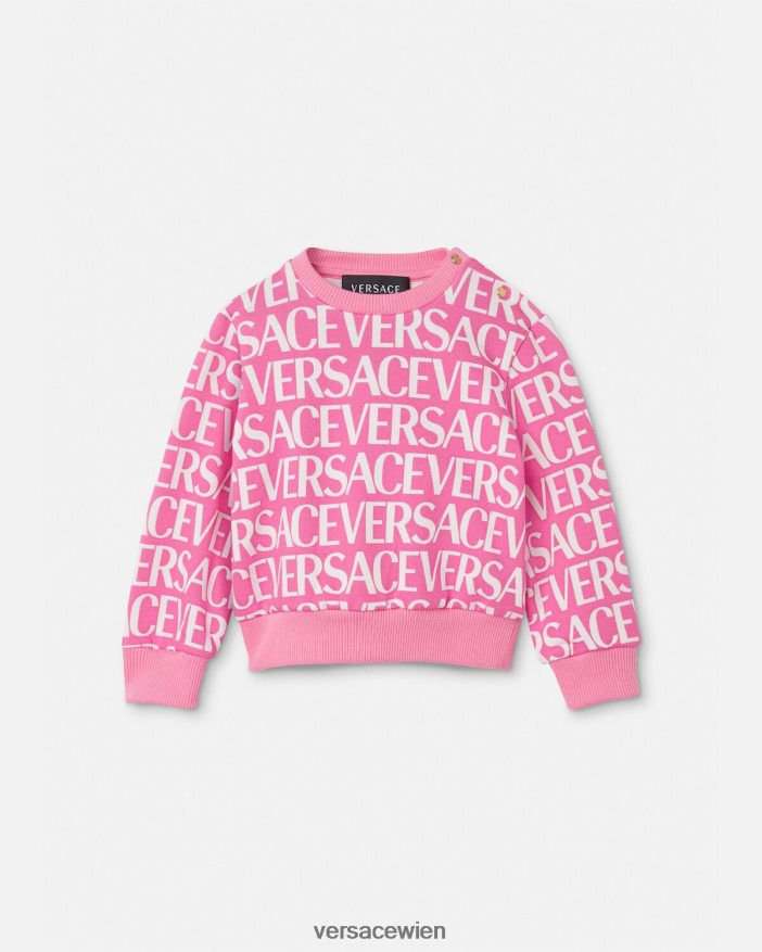 rosa  bedruckt Allover-Baby-Sweatshirt Versace Kinder Kleidung 8N4XJD1872