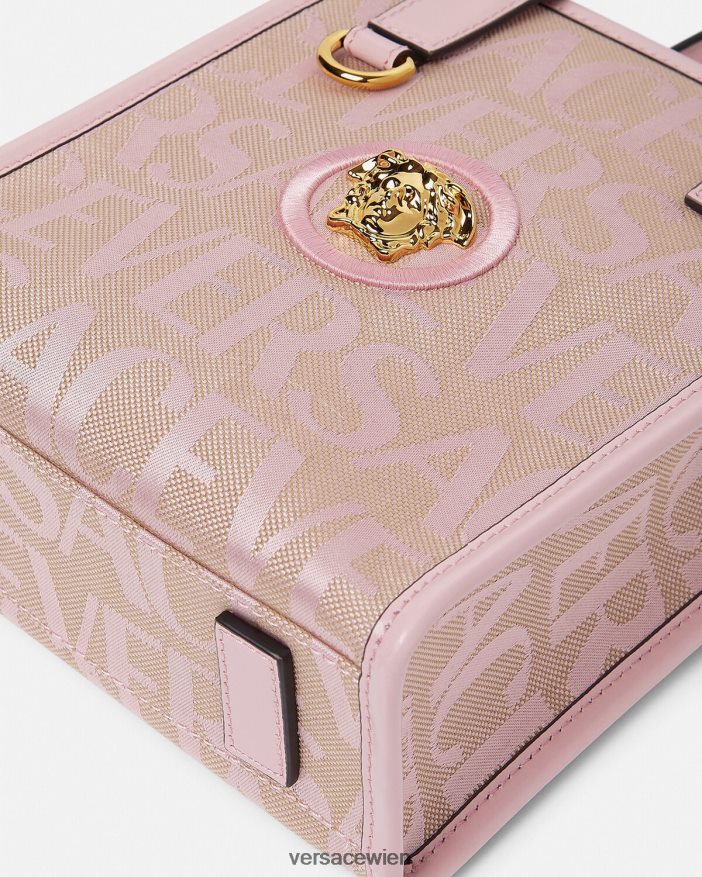 rosa  bedruckt Allover-Mini-Tragetasche Versace Frauen Taschen 8N4XJD319