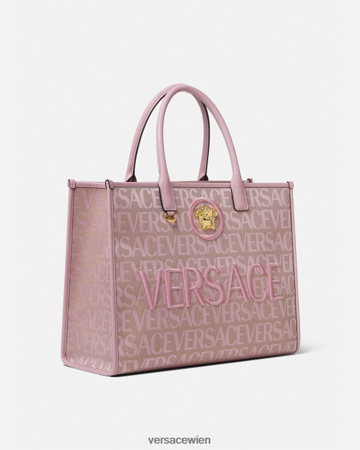 rosa  bedruckt Allover-große Einkaufstasche Versace Frauen Taschen 8N4XJD320