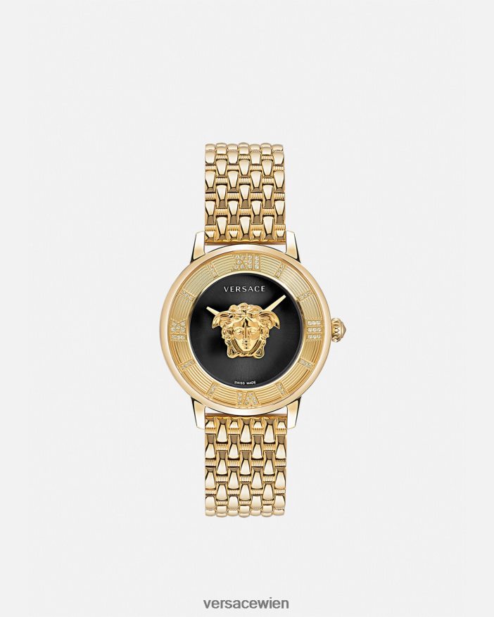 schwarzes Gold La Medusa Diamantuhr Versace Frauen Zubehör 8N4XJD962