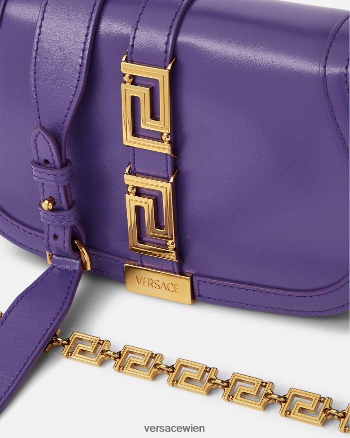 violett Greca-Göttin-Umhängetasche Versace Frauen Taschen 8N4XJD264